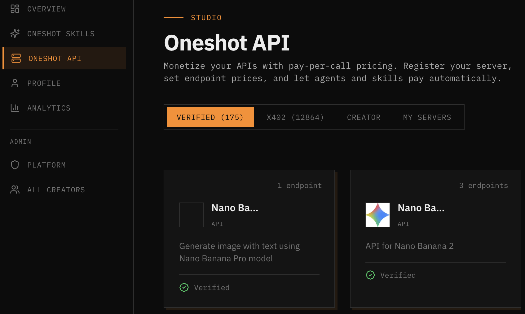 Browse APIs in Studio